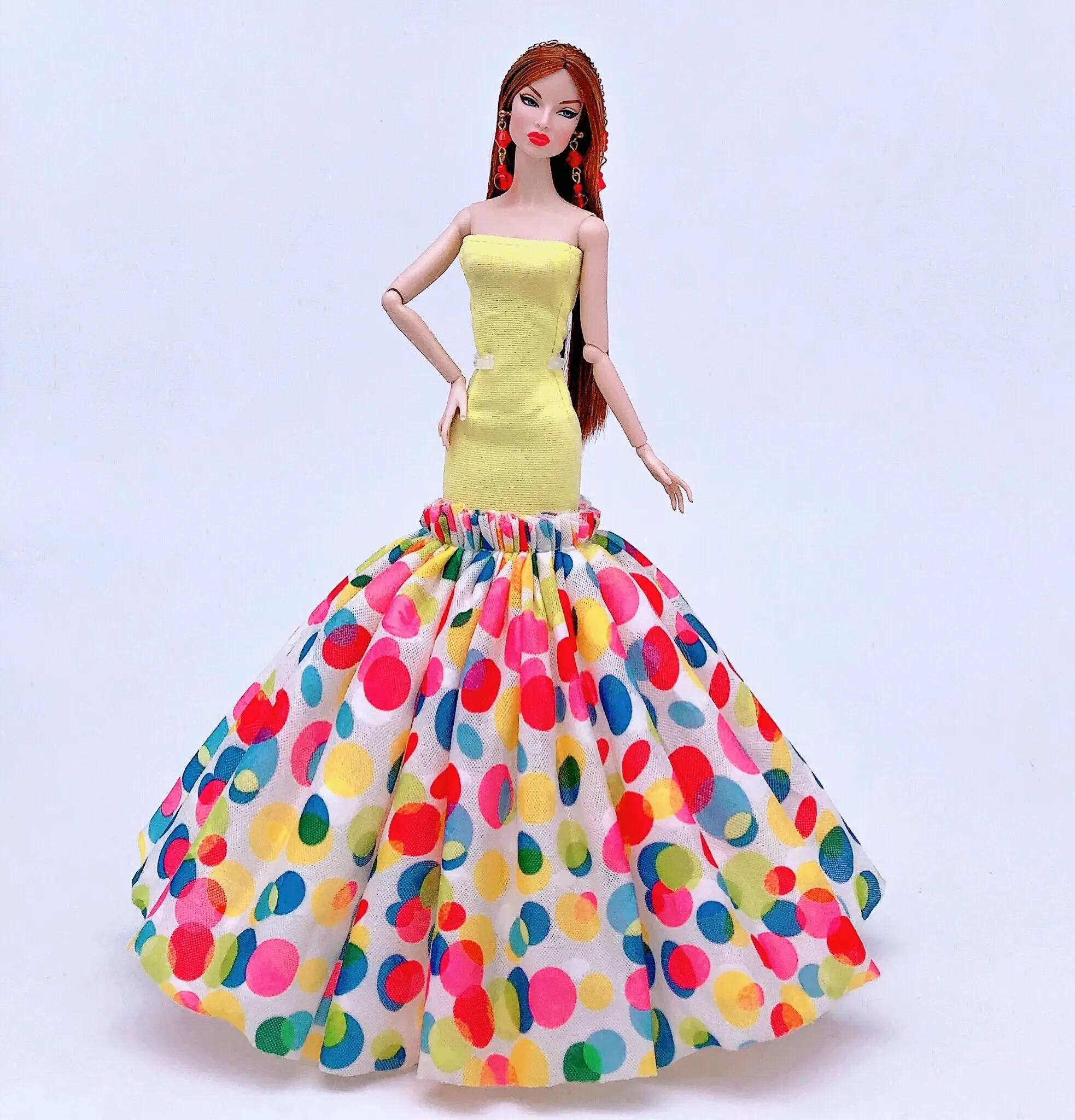 Высококачественное свадебное платье для Барби оригинальная кукольная одежда 1/6