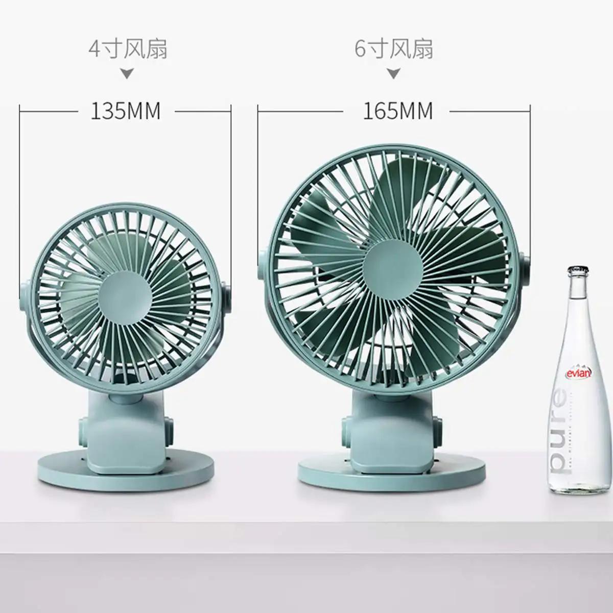 

4/6 Inch USB Clip Desktop Table Fan Mini Portable Clamp 3 Speeds Desk Fan Rotatable Ventilator Strong Wind