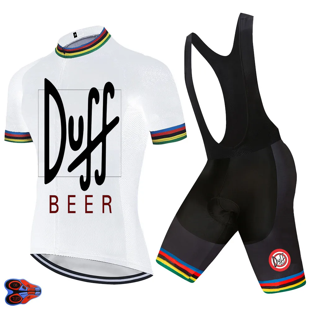 2020 команда DUFF BEER PRO Велоспорт Джерси 9D гелевые велосипедные шорты Костюм MTB Ropa
