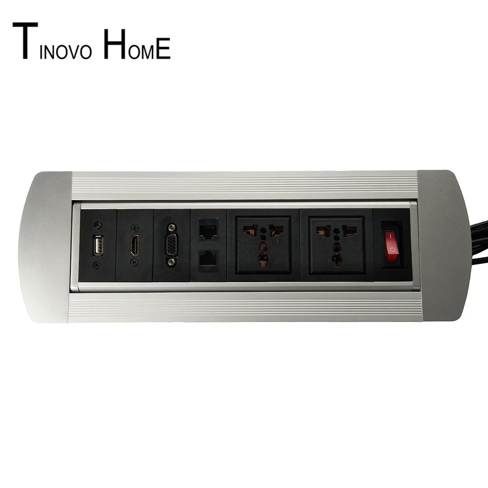 High-end настольная розетка/ручной флип розетка/USB VGA двойной информационная сеть