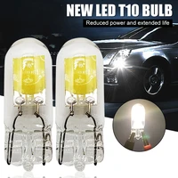 2pcs w5w t10 led bulb 12v 1 2w 6000k white 100lm car interior map reading dome lamp license plate light driving side marker