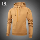 Однотонная мужская толстовка с капюшоном 2019, осенняя флисовая толстовка на молнии, Мужская Повседневная Толстовка с длинным рукавом, мужские куртки, брендовые Топы
