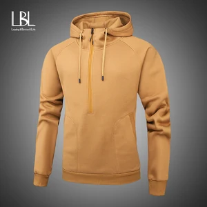 Однотонная мужская толстовка с капюшоном 2019, осенняя флисовая толстовка на молнии, Мужская Повседневная Толстовка с длинным рукавом, мужские куртки, брендовые Топы