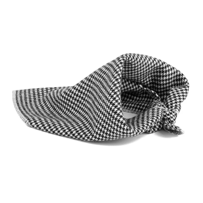 Модные зимние банданы для домашних животных в стиле гусиные зубы хлопковые