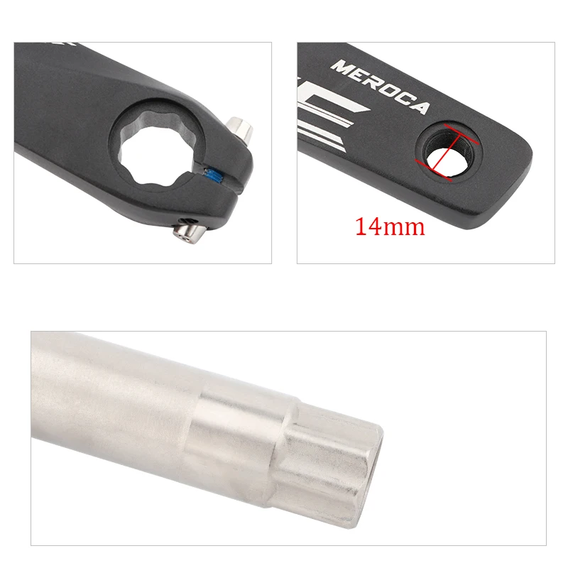 MEROCA шатун для горного велосипеда 104BCD 170/172/175 мм рукоятки 32/34/36/38/40/42 звездочки с