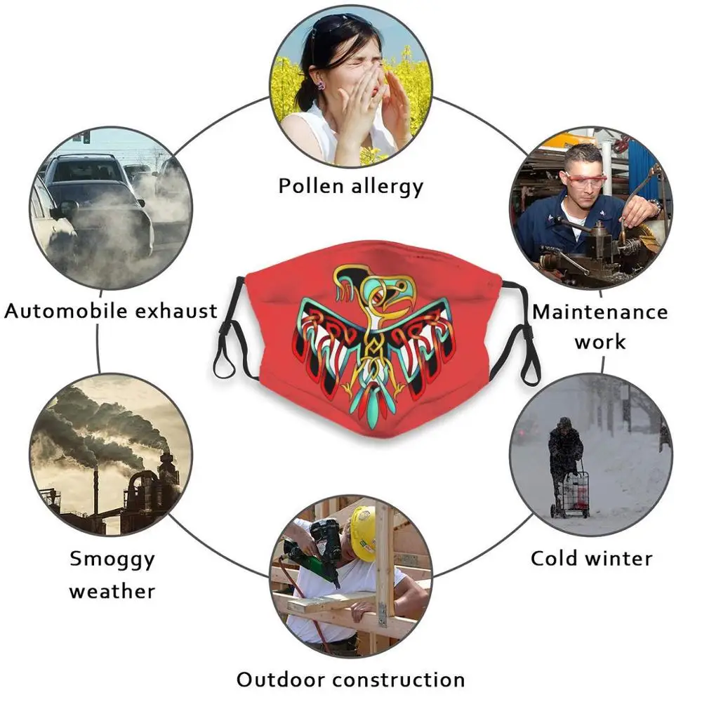 Удивительный дизайн Thunderbird самодельная маска для лица взрослых и детей Thun Rd Bird