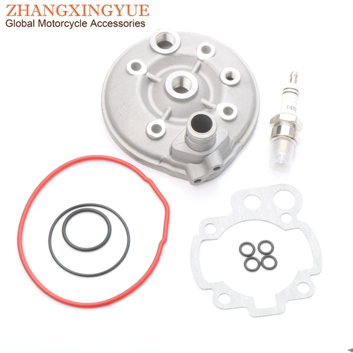 Cylinder head kit 70cc 47 мм Большой Диаметр цилиндра комплект и поршневой комплект и прокладка цилиндра для APRILIA RS50 экстрима RX50 эндуро Tuono 50cc AM4 AM5 AM6 LC 2T - Цвет: Cylinder head kit