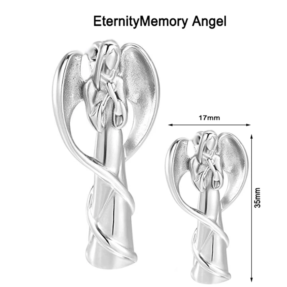 Ожерелье вечность Ангел леди из нержавеющей стали ожерелье для кремации пояс