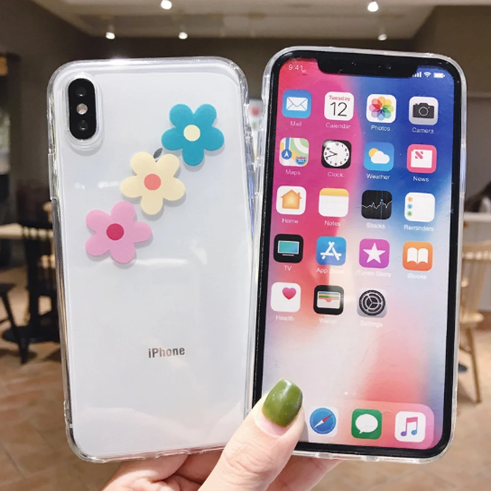Противоударный цветочный чехол для телефона iPhone 11 Pro X XR XS MAX 6 6s 7 8 Plus чехлы