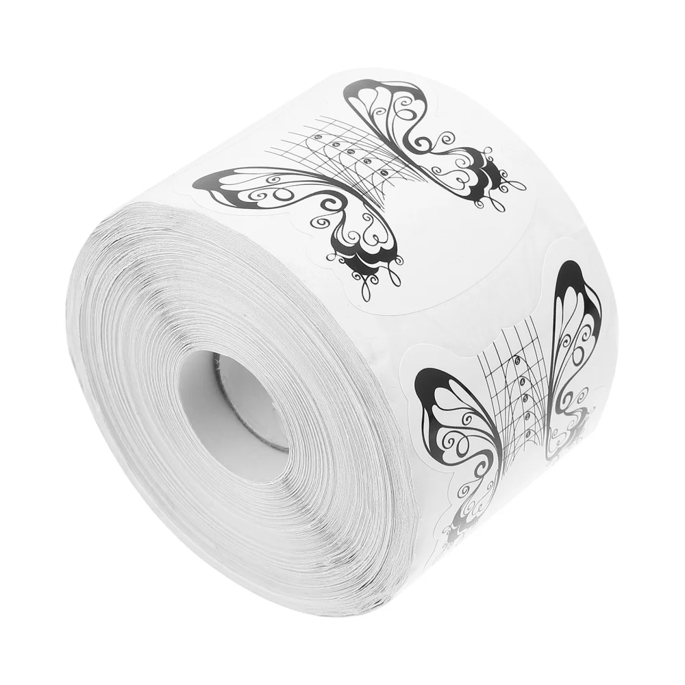 

1Roll Practical Nail Extension Guide Sticker Salon Nail Form Guide Sticker