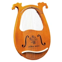 lyre harpgreek violin16 string harp solid wood mahogany lyre harp with tuning wrench for music lovers beginnersetc