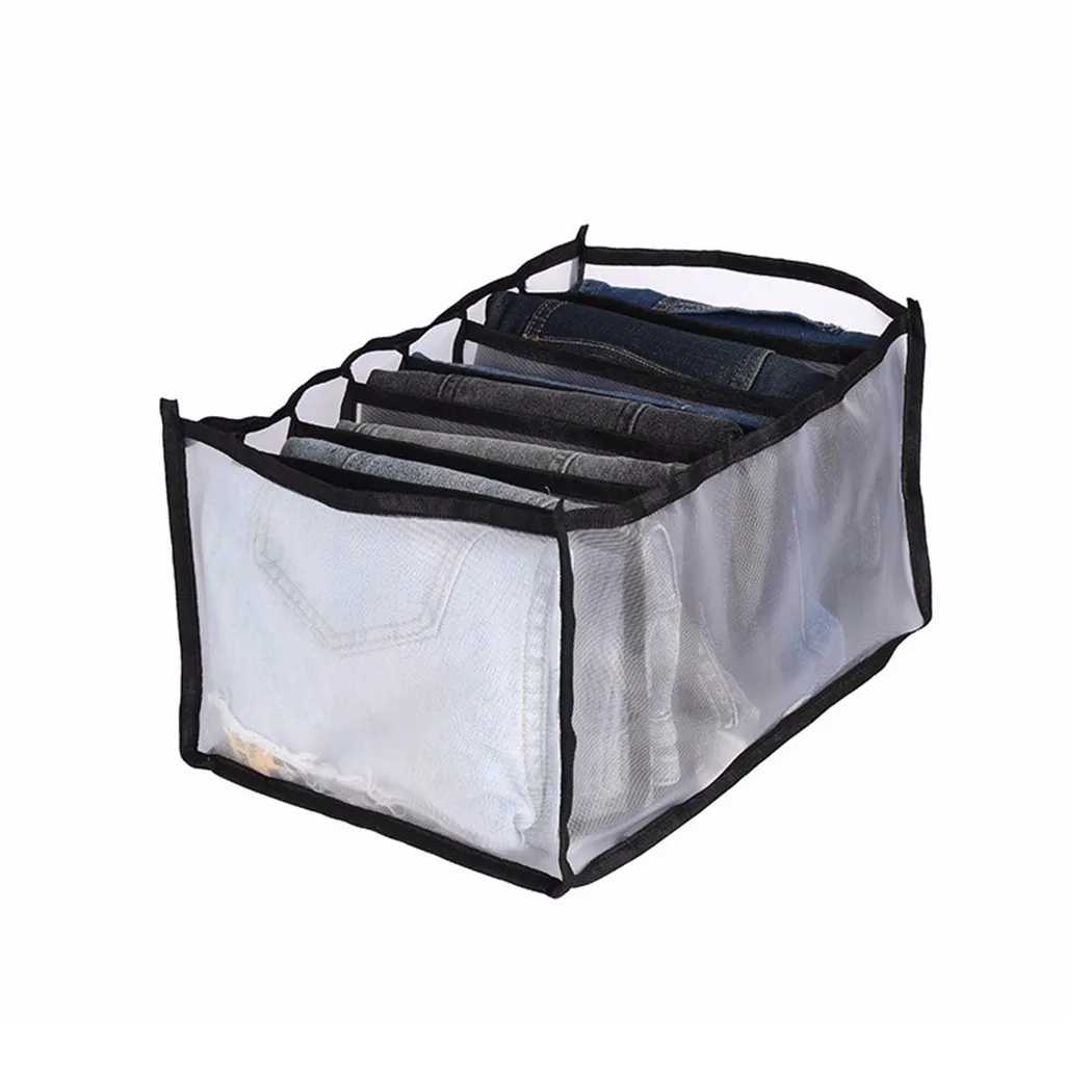 

1 *Storage Bag 36*25*20cm Underwear Storage Box Foldable Bra Panties Separated Lattice Finishing Box In Stock