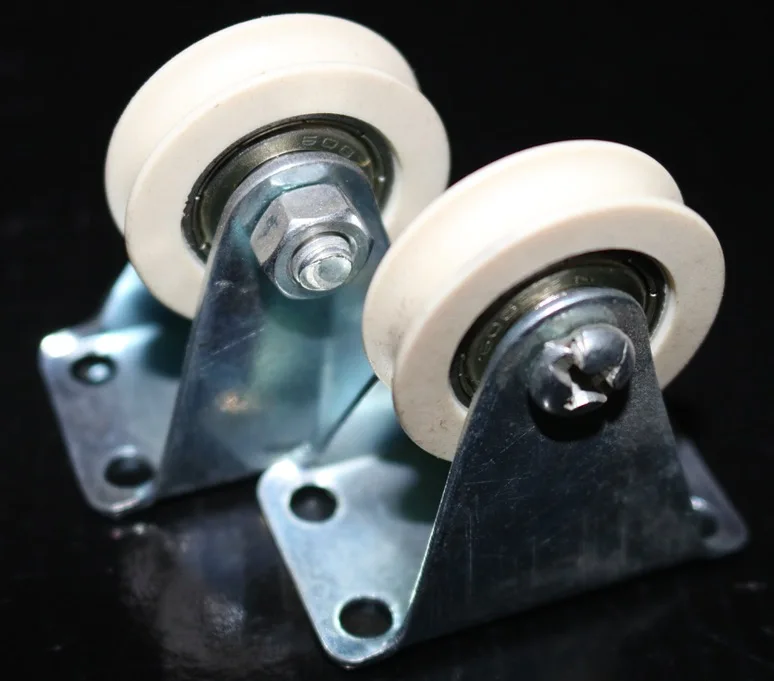 2 шт./лот колеса Диаметр: 32 мм U образный паз нейлоновый шкив троса|Шкивы| |