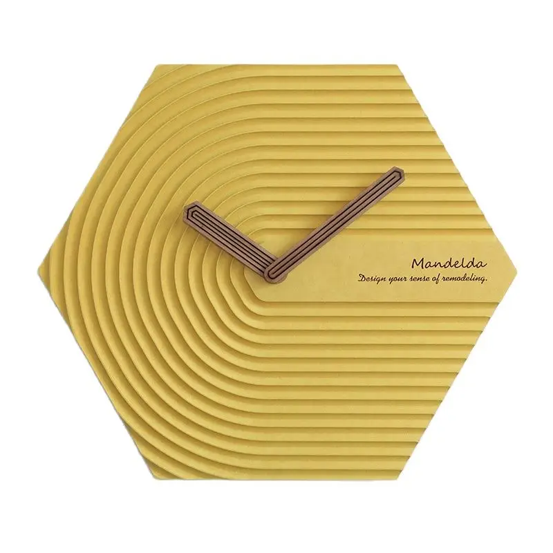 

Nordic Luxury Large Wall Clock Wall Home Decor Creative Silent Yellow 3d Modern Watch Wall Clocks Bedroom Living Room Gift Ideas