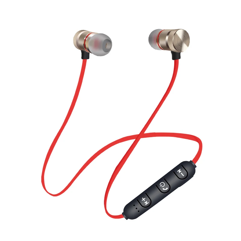 Bluetooth наушники металлические спортивные беспроводные с защитой от пота
