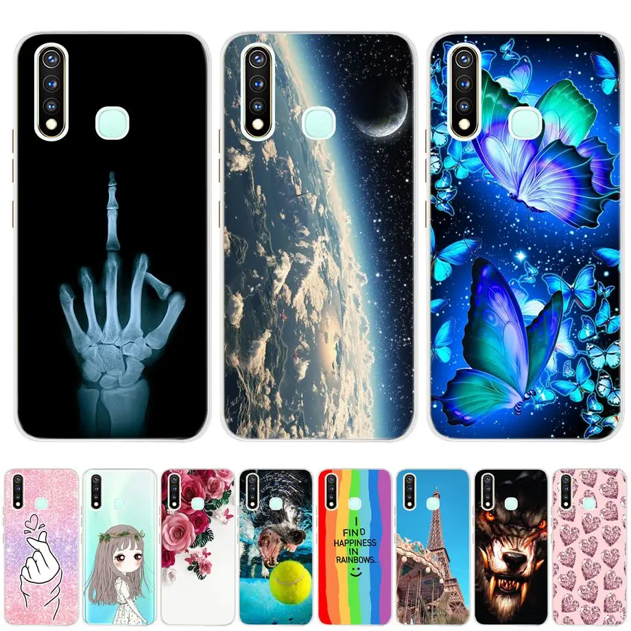 Чехол для Vivo Y5S чехол 2021 Новая мода милый мягкий чехол с мультяшным рисунком ЧЕХОЛ ДЛЯ Vivo Y 5S 5 Крышка VIVO V1934A V1934T бампер матовый защитный чехол