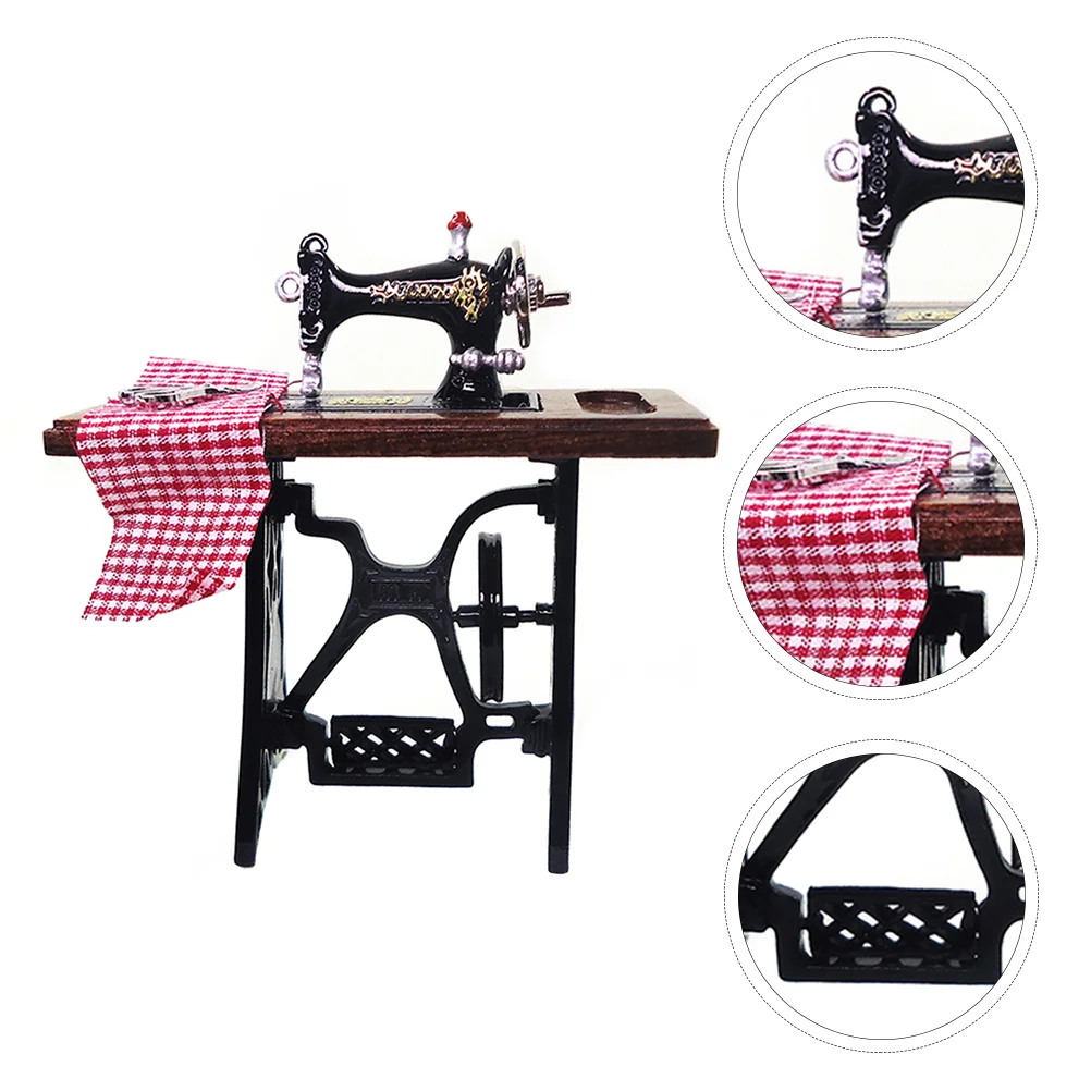 

1 Set DIY Use Model Sewing Machine Mini Sewing Machine Mini House Decoration