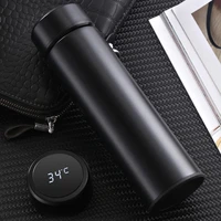 new 2021 smart insulation cup portable lcd temperature display students male and female water bottle intelligent thermos cup