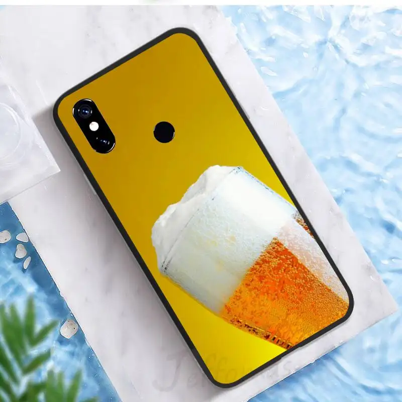 

yellow Beers Alcohol Summer Phone Case For Xiaomi Redmi note 7 8 9 t k30 max3 9 s 10 pro lite