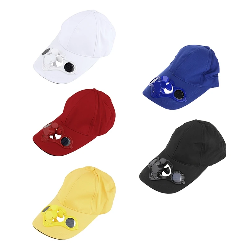 Новые летние спортивные уличные кепки солнечный вентилятор охлаждения для