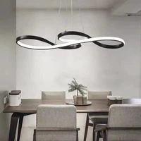 110v 220v musical note pendant lights modern aluminum bar type pendant lamp dining room suspension luminaire led hanging fixture