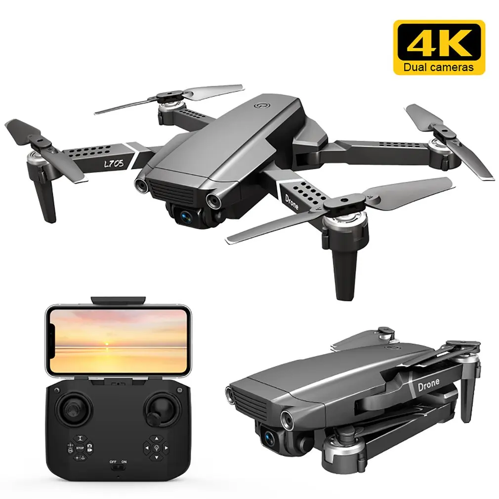 Дроны L705 с двойной камерой HD 4K Fpv дистанционное управление складной мини-самолет