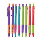 JESJELIU 4 шт.компл. пластиковая шариковая ручка красная черная Синяя Прозрачная Шариковая Ручка-0,7 мм подсказкаслучайный цвет