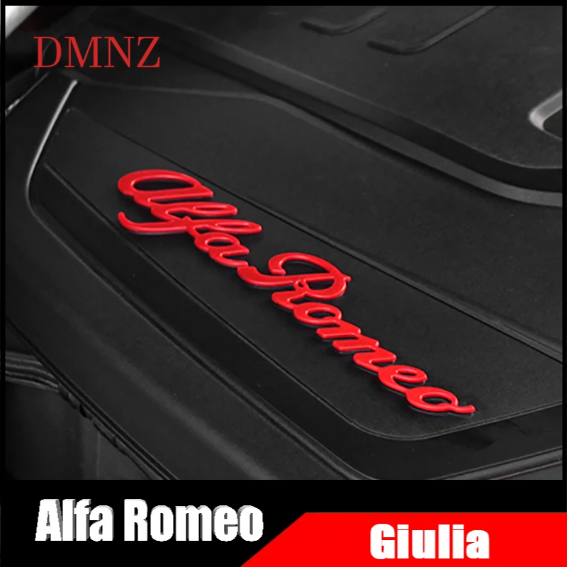 Car Fuel Tank Cap Car Logo Sticker Car Styling ABS Fuel Cover Car Engine Emblem Sticker For Alfa Romeo Giulia Free Shipping