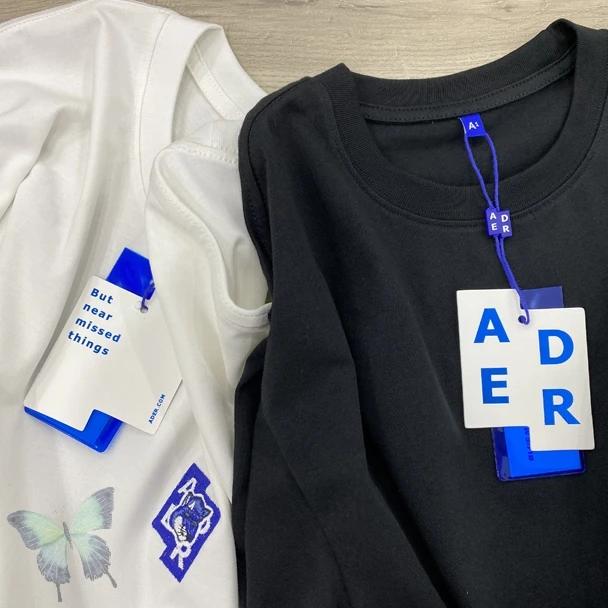 

21ss Summer Adererror Embroidery Fox Cotton T-shirt Men Women Ader Error T Shirts Oversized T Shirt Men Clothing Womens Clothes