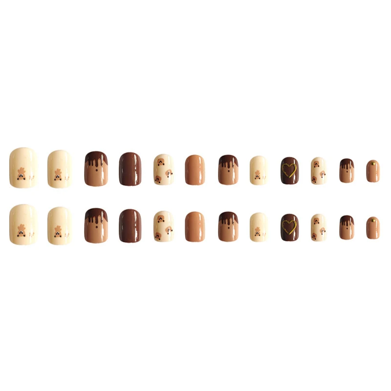 

False Nails Artificial Fake Short Fingernails Nail Full Cover Natural Fake Nails Salon Art DIY For Women @ME
