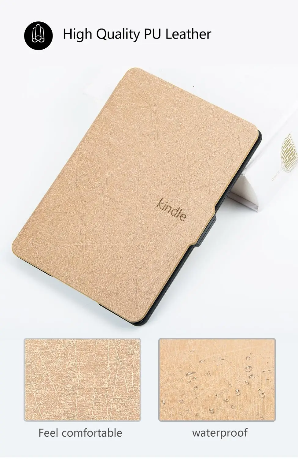 Чехол для kindle 8 E-reader pu кожаный чехол для amazon kindle 8th поколения sleepcover с ручным grap
