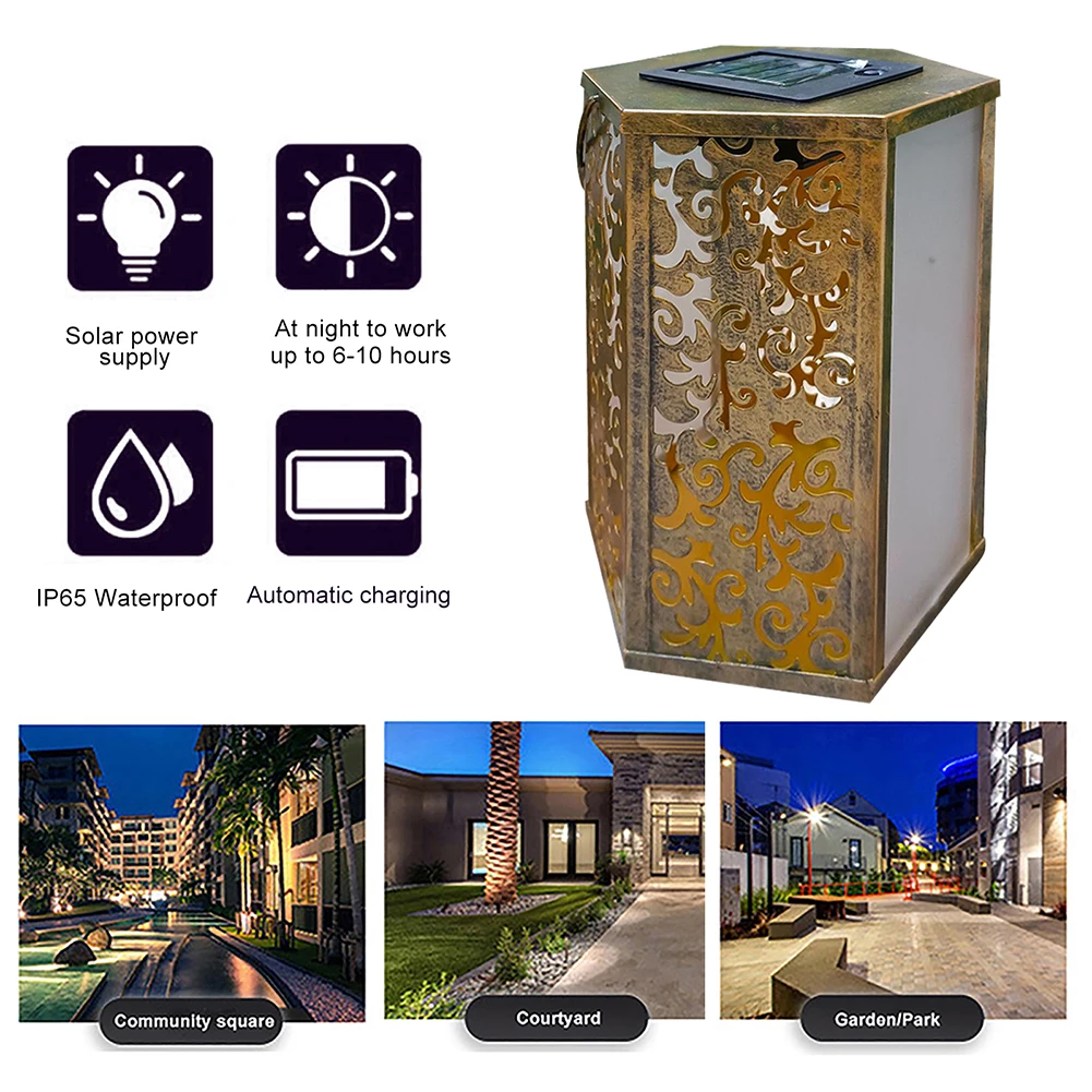 

LED Solar Lamp Cloud Shadow Waterproof Hanging Light Sunlight Powered Hollowed Out Lamp Outdoor Wall Lighting Garden Lamp Deco