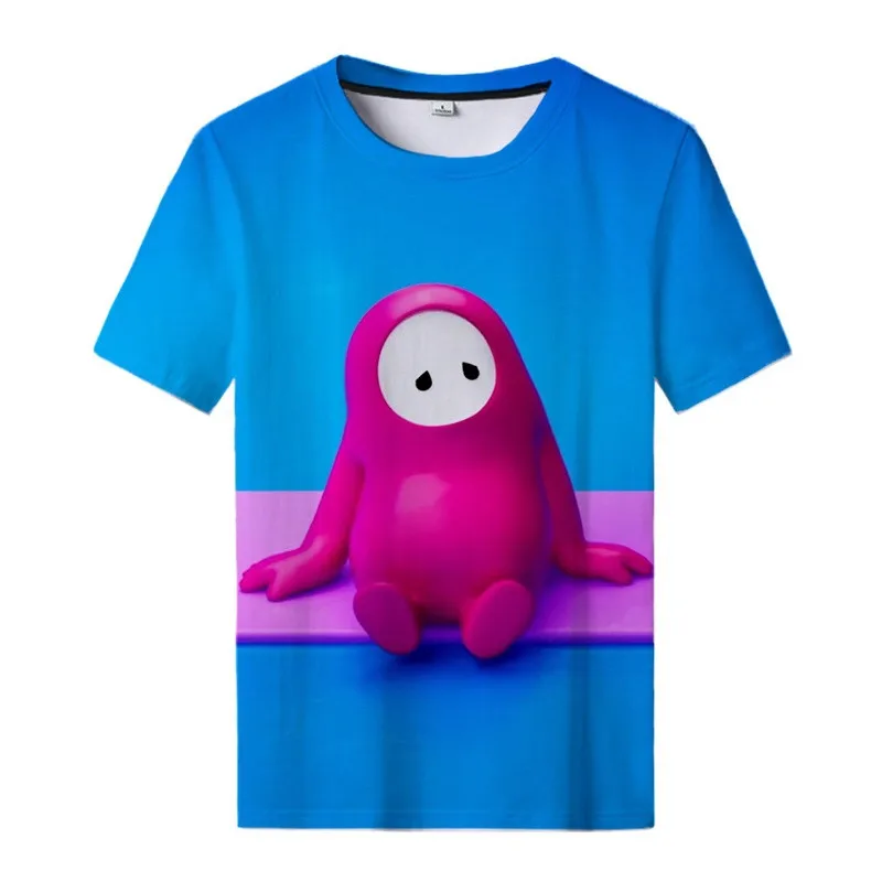 

Year of the Ox 3D printed T-shirt cartoon animation short sleeve men's round neck undershirt 3D boy and girl short sleeve shirt