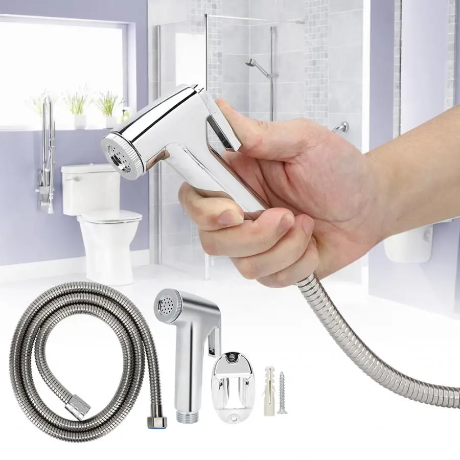

toilet bidet G1/2in Handheld Bidet Sprayer Set Portable Shower Sprayer Toilet Bidet Cleaning Spray Head Bathroom Hardware