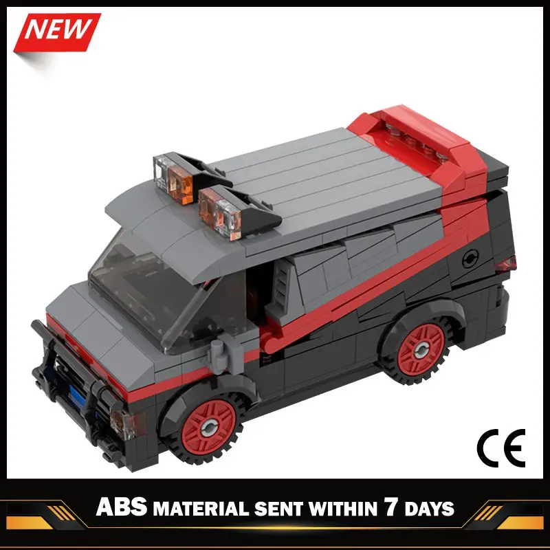 

Classic Vehicle Car Model MOC-50493 A-Team Van Compatible with Small Building Blocks Bricks Technical Assemble Toys