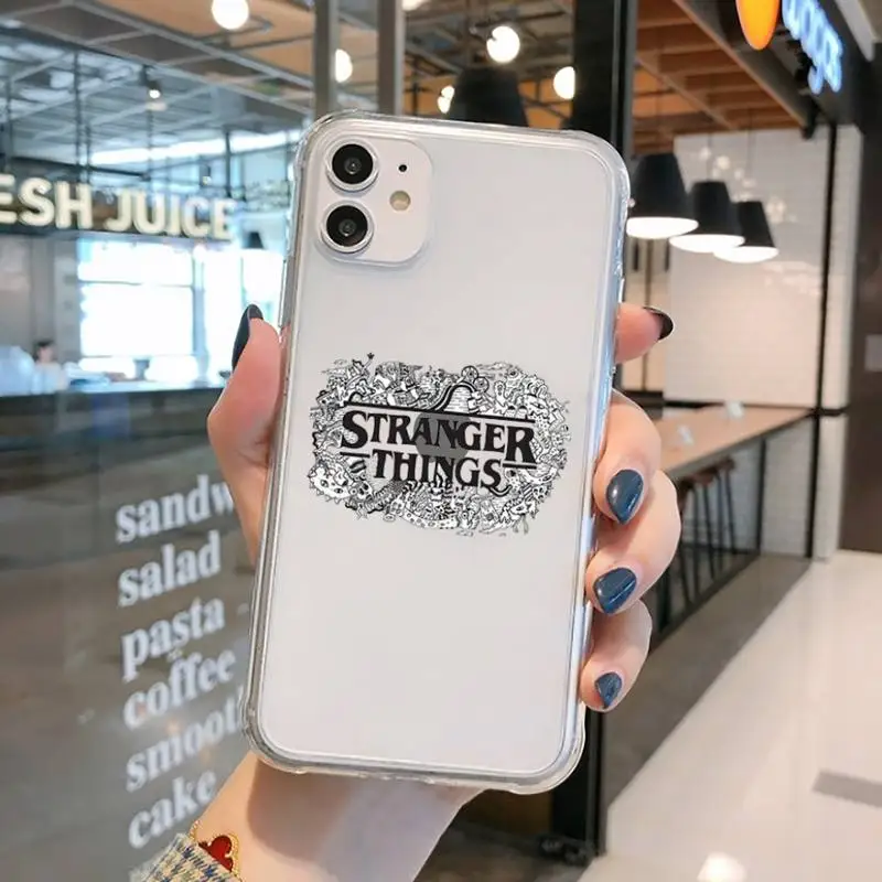 

Stranger things season Phone Case Transparent for iPhone 11 12 mini pro XS MAX 8 7 6 6S Plus X 5S SE 2020 XR