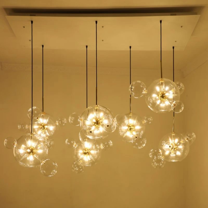Креативный прозрачный стеклянный шар в скандинавском стиле для ресторана