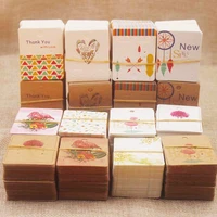 50pcslot earring jewelry display card 5x4cm earring kraft paper tags hang card diy jewelry stud earring package cards