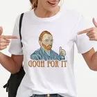 Женская футболка с принтом Ван Гога, Ван гогин, Ван вышел из мф Харадзюку