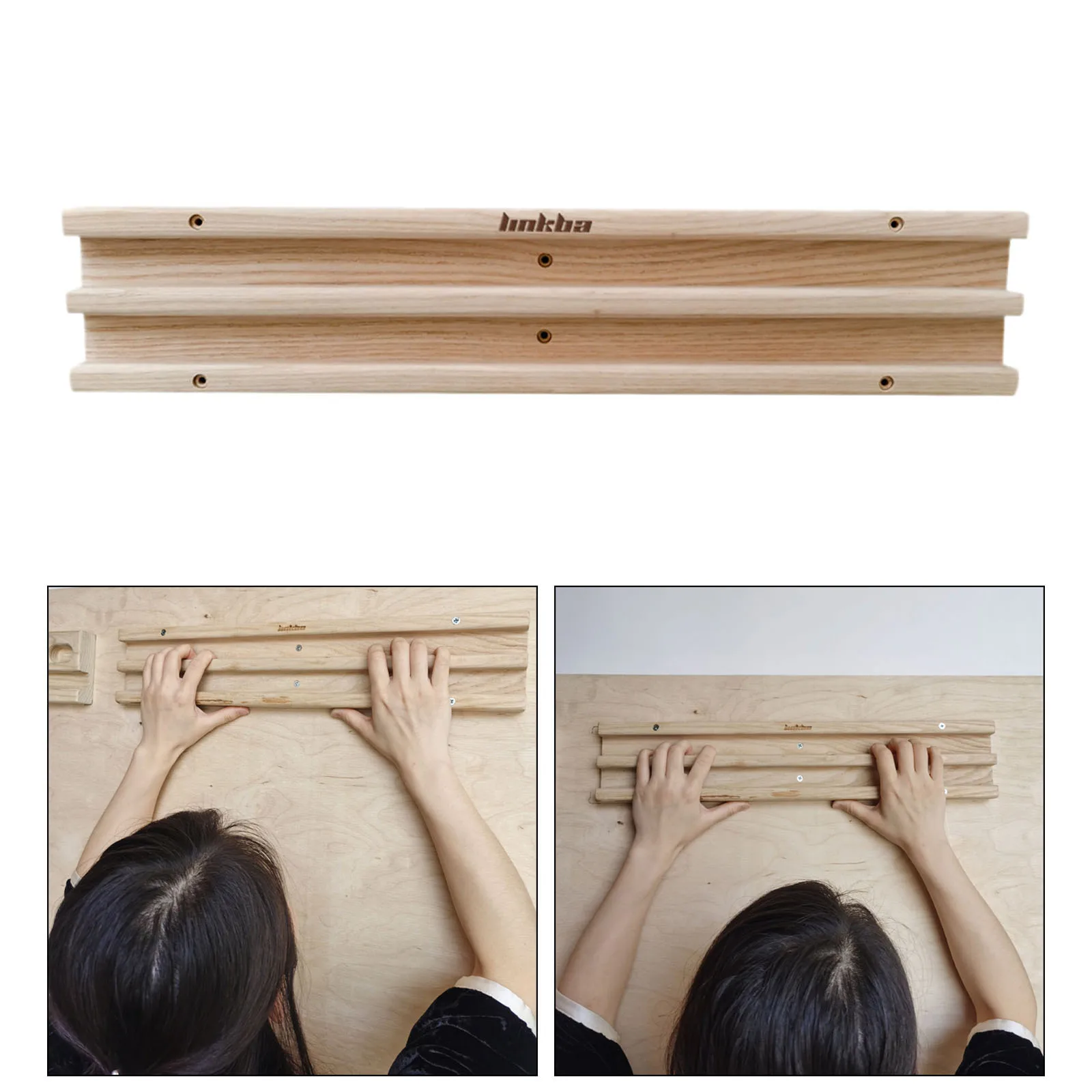 

Climbing Hangboard Finger Grip Training Fingerboard, Pull Up Board for Home Gym Fingers Wrists Grip Trainer Training Equipment