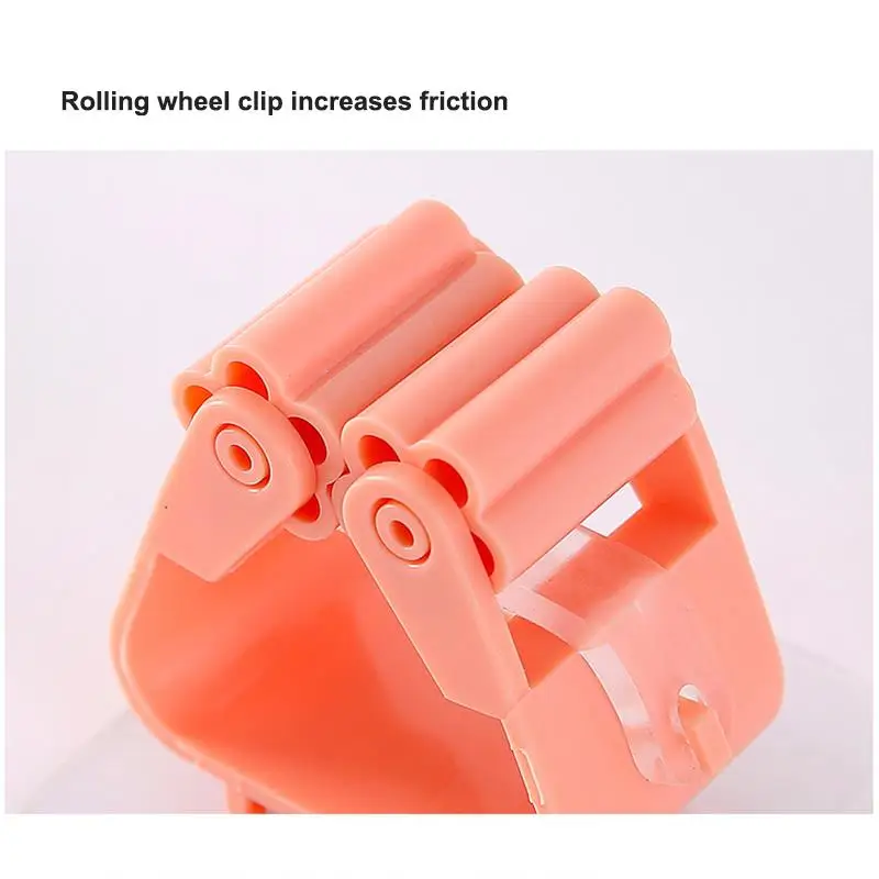 

Wall Mounted Broom Holder Mop Storage Rack For Kitchen Bathroom