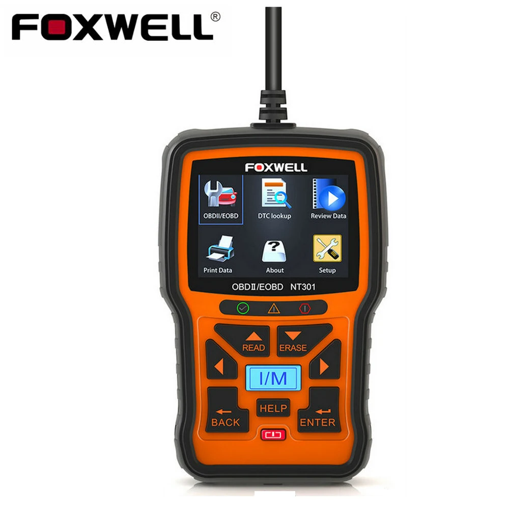 Автоматические диагностические инструменты Foxwell NT301 OBD2 считыватель кодов
