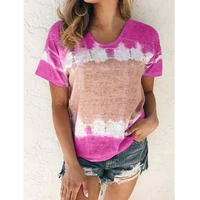 printed t shirt 2021 spring and summer new womens loose round neck short sleeve all match casual wm
