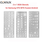 3 шт.компл. универсальные трафареты для реболлинга BGA для мобильного телефона MTK Samsung HTC Huawei Android с непосредственным нагревом