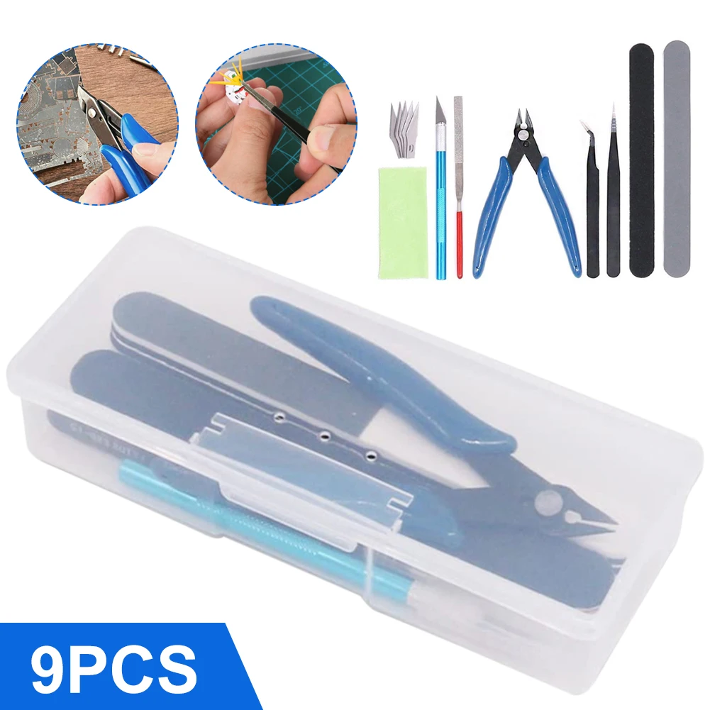 

Craft Kit 9Pcs/Set Gundam Modeler Basic Tools Car Model Hobby Building Manufacture Toys Repairing Handmade Robots Craft Kit
