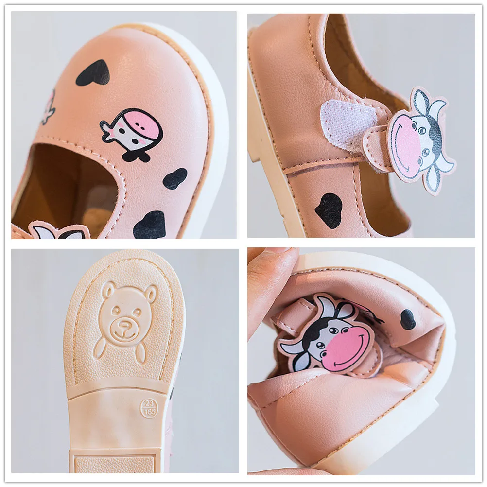 KINE панда Туфли к платью принцессы для девочек детская одежда малышей с