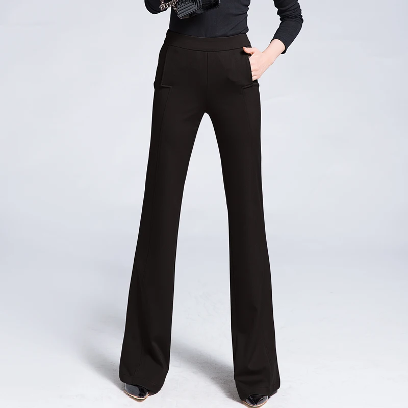 Новинка весна-осень 2020 женские длинные брюки с широкими штанинами тонкие