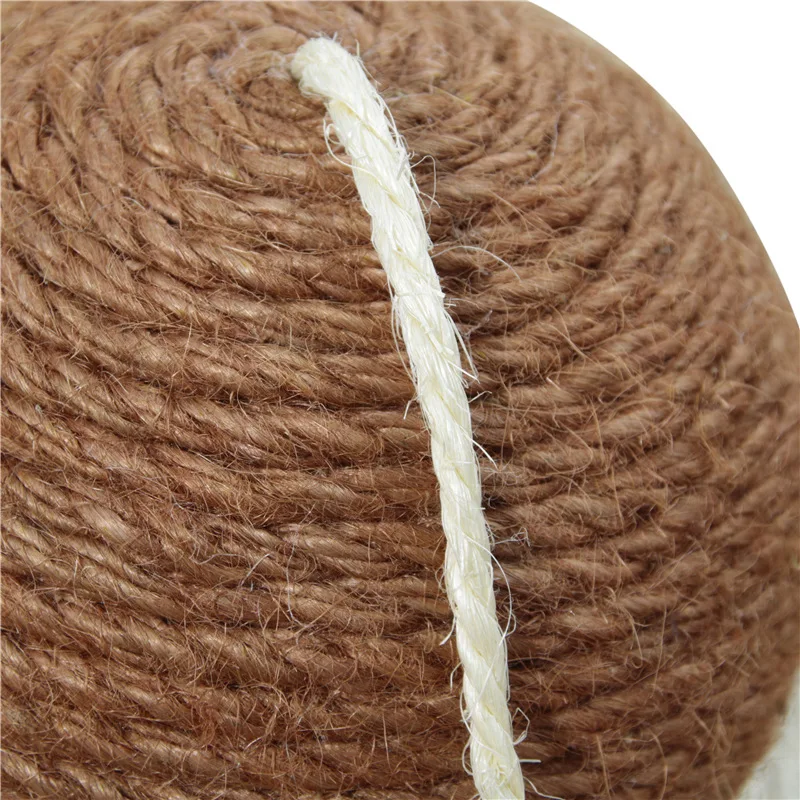 Cawayi питомник кошка игрушка мяч форма сизаль скребок шлифовальный коготь котенок