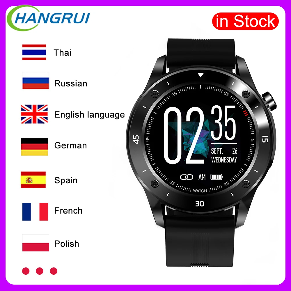 

HANGRUI NEWest F22 Smart Watch Men 1.54Inch Full Touch Heart Rate Blood Pressure Monitor Bluetooth Control fitness Tracker Watch