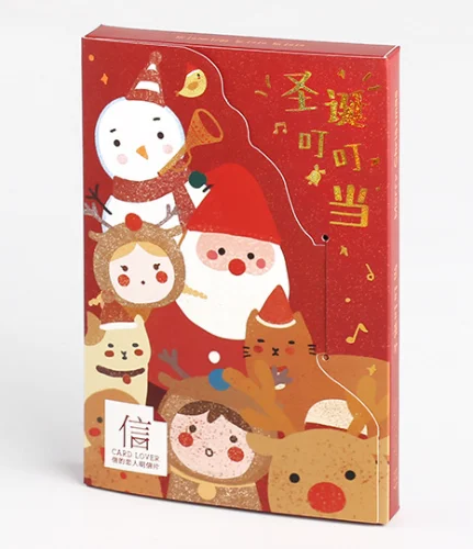 143mmx93mm happy holiday paper postcard(1pack)